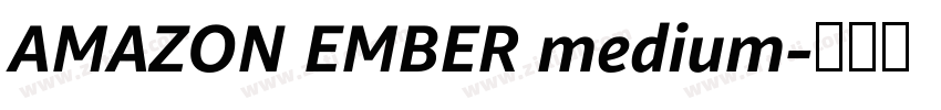 AMAZON EMBER medium字体转换